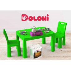 Кухонный набор, стол и стулья Долони (04670/2) Зеленый