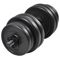 Гантели наборные композитные в пластиковой оболочке 2х15 кг. Atleto (20221901) Черные