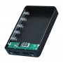 Повербокс, корпус на 5 батарей 18650 для павербанка + ліхтарик. 2 USB, micro-usb, type-c.15000 mah Power Bank