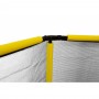 Батут Atleto 140 см шестикутний з сіткою жовтий