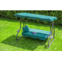 Садова гойдалка JUST GARDEN Relax Comfort 3-міс., до 200 кг! Зелений