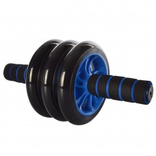 Колесо для м'язів преса Profi 3 колеса (MS 0873B) Синє