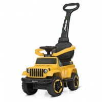 Дитяча машинка на акумуляторі толокар (42400200) Spoko SP-219. Батьківська ручка. Жовтий