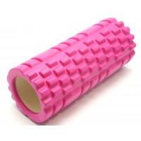 Массажный валик (MS 0857) Малиновый 33х14 см.