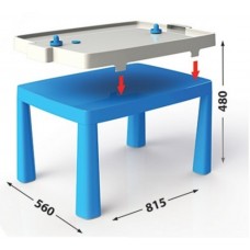 Дитячий столик ТМ "Долони" + аерохокей (04580/1) Блакитний