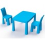 Детский пластиковый столик + аэрохоккей Долони (04580/1) Голубой