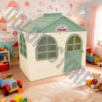 Детский пластиковый домик (Бежево-мятный) Долони - 02550/12