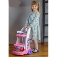 Дитячий набір для прибирання на візку. ТехноК-6429. Рожевий 54.5х37х37 см.