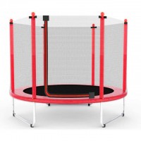 Батут манеж детский с сеткой Atleto (42400218) 160 см. Красный KRB10
