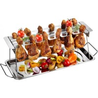 Стойка для куриных ножек BBQ, подставка,  ростер для гриля или духовки