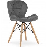 Стул Just Sit LAGO до 120 кг. Серый. Стул для столовой, гостиной и кухни.