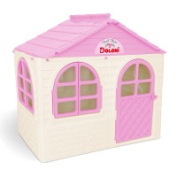 Детский пластиковый домик (Бежево-розовый) Долони - 02550/14