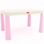 Детский стол и стул с накладкой для игры + 2 набора конструкторов. Doloni 04660/11 Розово-бежевий