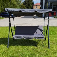 Садовые качели Just Garden Relax до 250 кг. трехместная. Серый