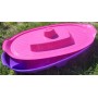 Детская пластиковая песочница в форме корабля Doloni (03355/1). Розово-фиолетовая