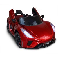 Дитяча машина на акумуляторі Just Drive Lambo V12. 2 мотора по 30 Вт, MP3, 6 км / ч. Червоний