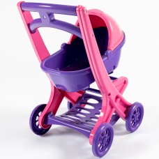 Пластиковая коляска для кукол Doloni Toys (0121/02) – устойчивая и стильная