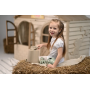 Детский пластиковый домик Doloni (02550/m02eco) 129х129х120 см. Кофейный