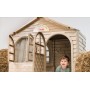 Детский пластиковый домик Doloni (02550/m02eco) 129х129х120 см. Кофейный
