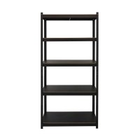 Стеллаж металлический 5 полок Siker P9040L черный 180х90х40 см макс. 175 кг на полку