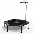 Батут с ручкой FitToSky 127 см для фитнеса. Черный