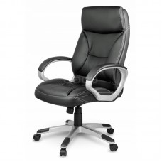 Офісне крісло Just Sit ROMA до 130 кг. Чорний. Комп'ютерне крісло ROMA