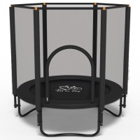 Батут FitToSky 152см Black с сеткой