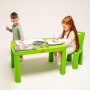 Детский стол и стул с накладкой для игры + 2 набора конструкторов. Doloni 04660/2