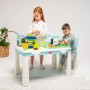 Детский стол и стул с накладкой для игры + 2 набора конструкторов. Doloni 04660/7