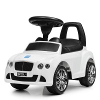 Толокар Bentley BAMBI (M4130L-1) Белый, кожанное сиденье