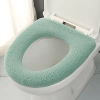 Чехол на унитаз, мягкий, теплый. Чехол на крышку унитаза (NU-B3030G). Зеленый 30х30х1 см.