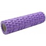 Массажный валик (ролик) для йоги / Фиолетовый/ 29х10 см. - MS 1836