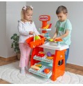Дитячий набір Технок "Міні Маркет". 33 предмети. Кошик, продукти, термінал, овочі та фрукти