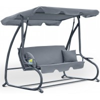 Садовая раскладная качеля FunFit Relax Plus Grey