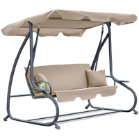 Садовая раскладная качеля FunFit Relax Plus Beige