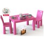 Кухонный набор, стол и стулья Долони (04670/3) Розовый