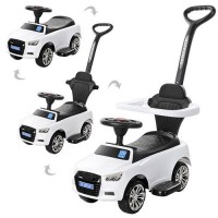 Толокар каталка Audi Bambi з батьківською ручкою та MP3