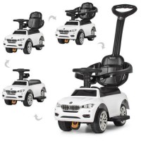 Толокар каталка BMW з батьківською ручкою, музика, світло фар