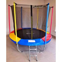 Батут Just Fun 244 см с внутренней сеткой и лестницей (B-JF244MK) Мультицвет