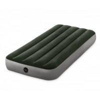 Одноместный надувной матрас Intex 64107 Pillow Rest Classic 99 x 191 x 25 см Зеленый