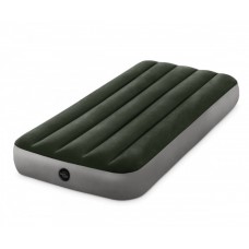Одномісний надувний матрац Intex 64107 Pillow Rest Classic 99 x 191 x 25 см Зелений
