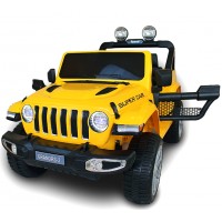 Детская машина на аккумуляторе Just Drive GRAND-RS2. Два мотора по 30 Вт, MP3, 6 км/ч. Желтый
