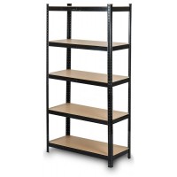 Стеллаж складской металлический 180х90х40 см черный