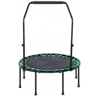 Батут Atleto 121 см з поручнем зелений KRB05