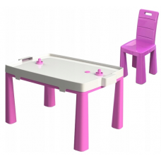 Дитячий стіл і стільчик (04680/31) Doloni, пластиковий. Рожевий