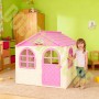 Детский пластиковый домик (Бежево-розовый) Долони - 02550/4