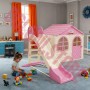 Детский пластиковый домик (Бежево-розовый) Долони - 02550/4