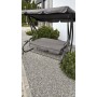 Садовая качель JUST GARDEN Relax Comfort 3-мест., до 200 кг! Серый