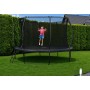 Батут Just Fun 305 см., до 150 кг. FiberGlass. Внутренняя сетка. Черный