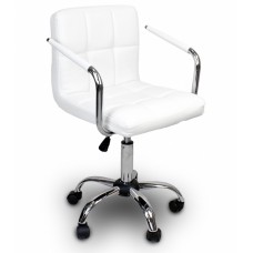 Кресло для дома и офиса Just Sit. Белый Hoker Astana Plus с регулировкой высоты.